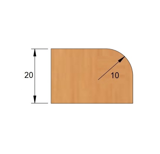 Fresa para Post-Forming Ø100 x 10 x 30 - 4 Dentes - Cód. 1285.04